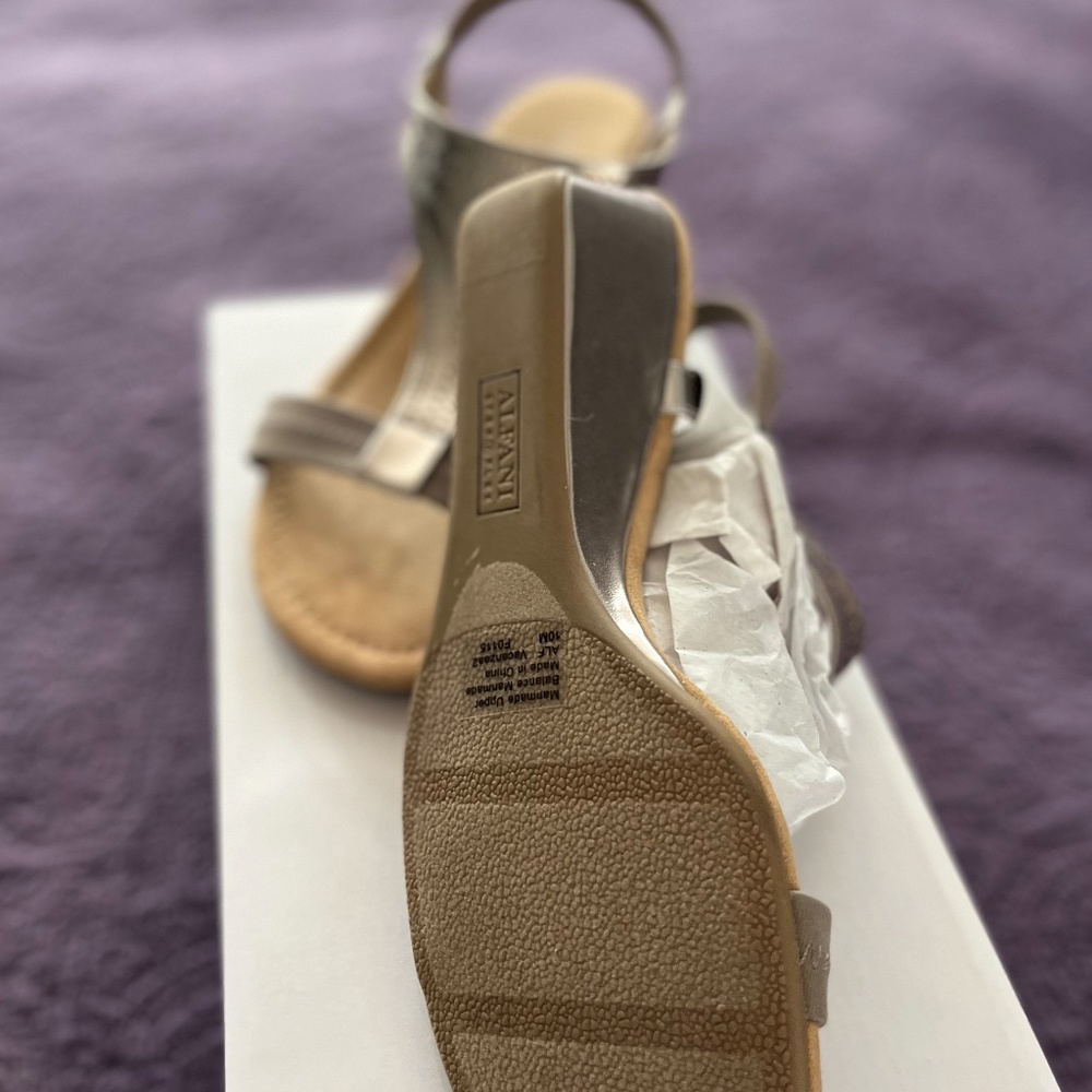 Alfani Sandles, New, Black, Lead, Size 10